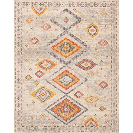 Pasargad Home 4 x 6 ft Aldora Design Power Loom Area Rug Beige PD476A 4X6